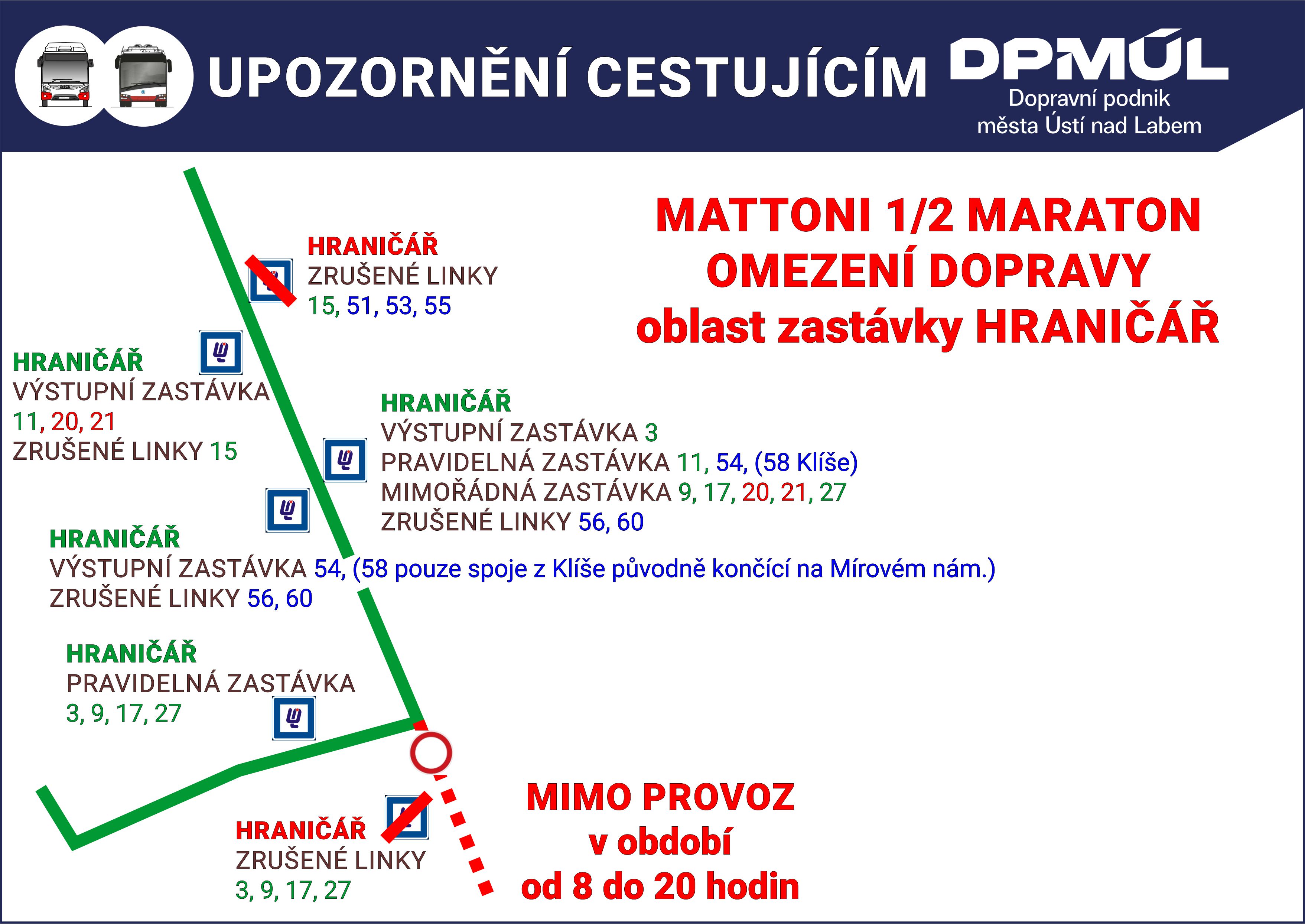 Omezení dopravy Mattoni 1 2maraton Aktuálně z dopravy Dopravní